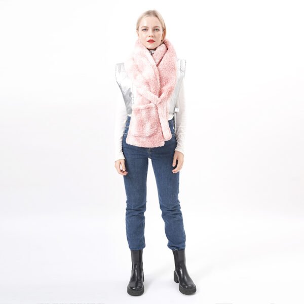 Tie Dye Fleece Scarf with Pockets