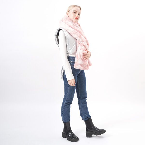 Tie Dye Fleece Scarf with Pockets - Image 6