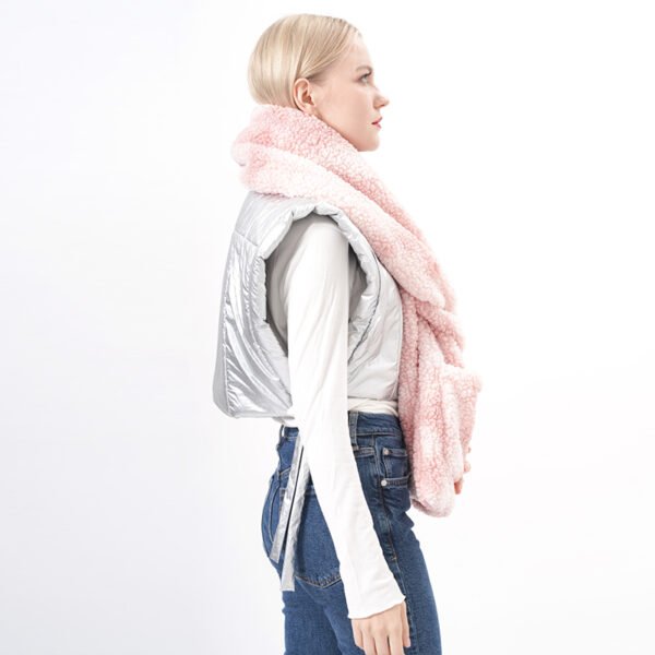 Tie Dye Fleece Scarf with Pockets - Image 4