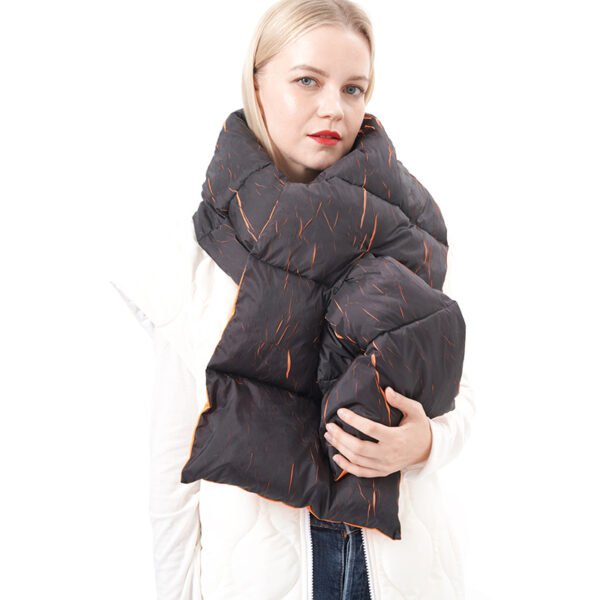 Reversible Qualited Padded Puffer Scarf - Image 7