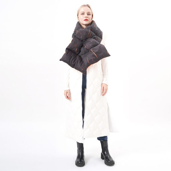 Reversible Qualited Padded Puffer Scarf - Image 6