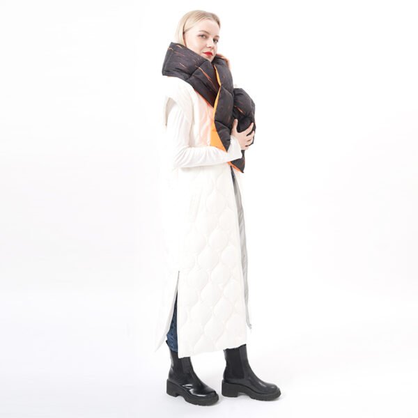 Reversible Qualited Padded Puffer Scarf - Image 5