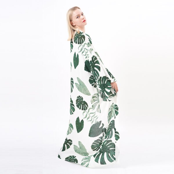 Floral Print Boho Kimono Cover Up - Image 7