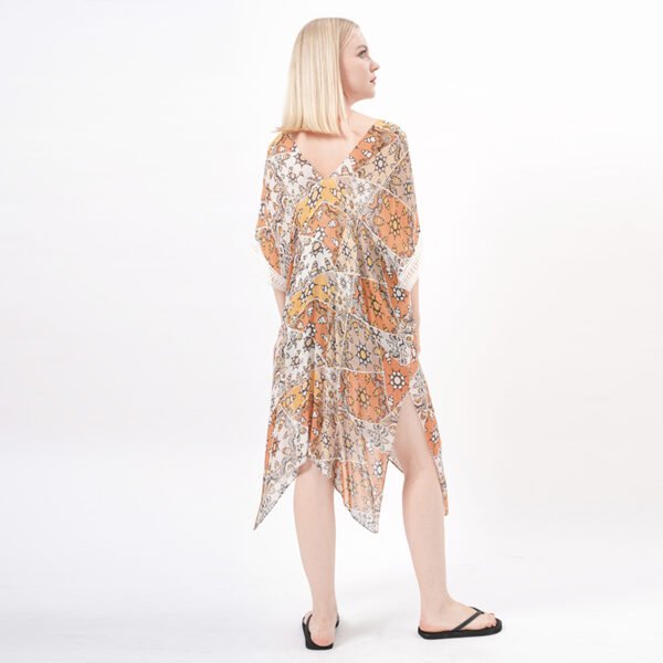 Casual Floral Beach Cover Up Dress