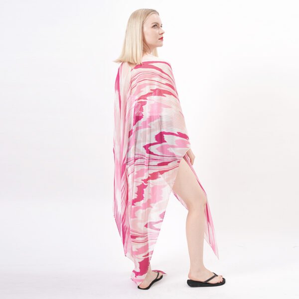 Sheer Long Kimono Cover Up Dress - Image 6