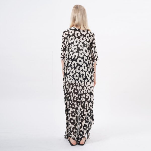 Open Front Maxi Kimono Cover Ups Beach Dress - Image 3