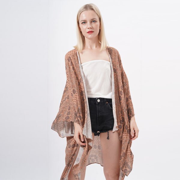 Midi Length Casual Kimono Bikini Cover ups