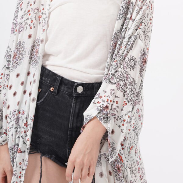 Open Front Floral Kimonos Beach Cover ups - Image 2