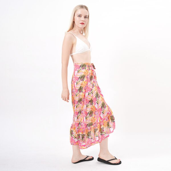 Floral Printed Long Sarong Cover Up Wrap Skirts - Image 6