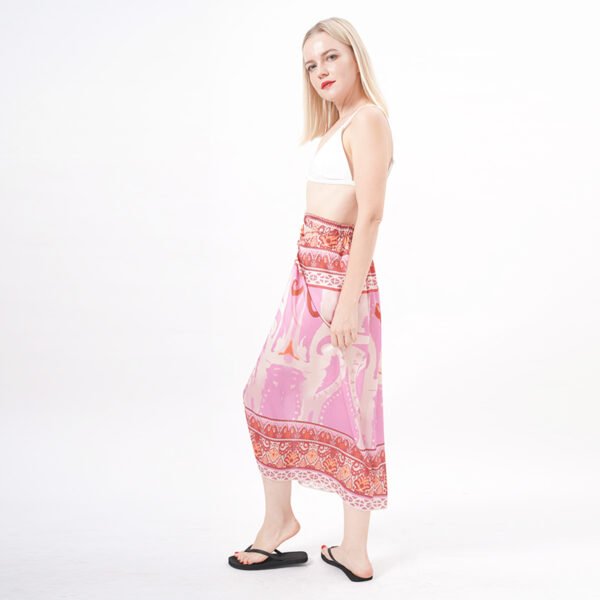 Floral Printed Long Sarong Wraps - Image 5