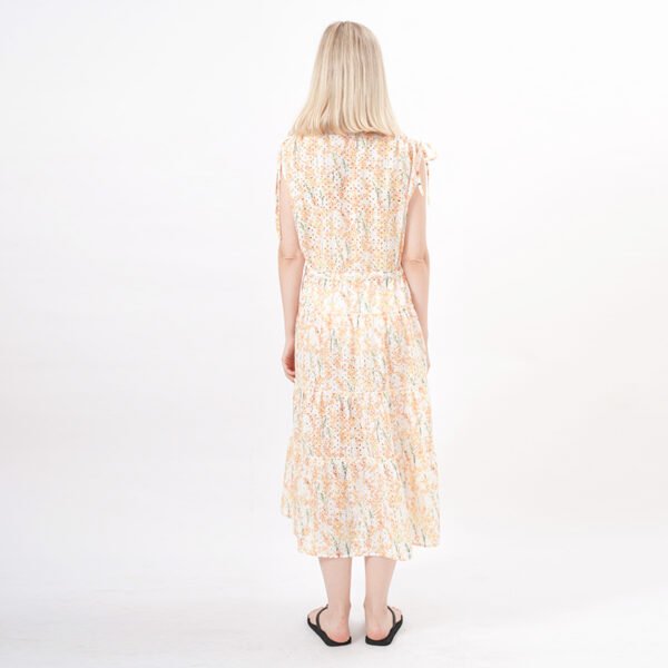 Floral Printed A-Line Bohemian Maxi Dresses - Image 3