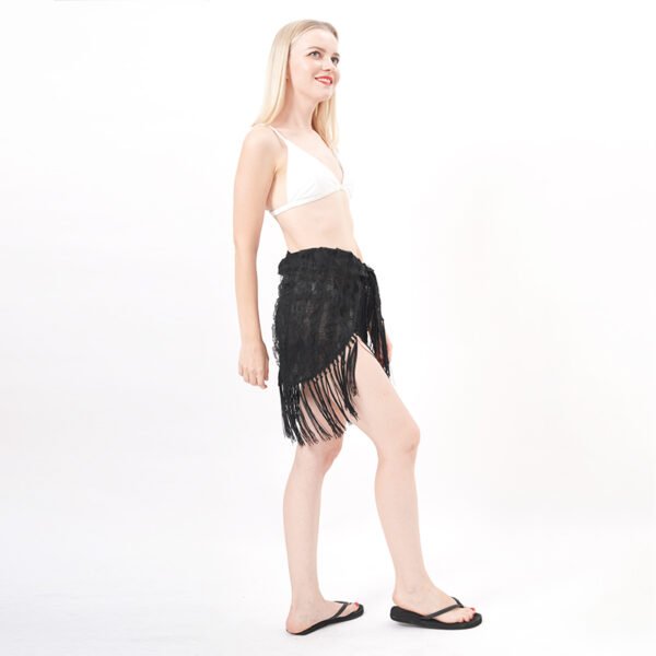 Tassel Lace Beach Cover Up Sarong Wraps - Image 6