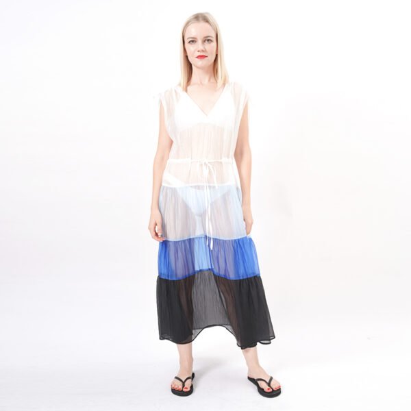 See Through Sheer Beach Cover Up Dress - Image 7