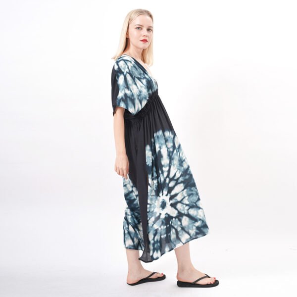 Tie Dye A Line Emprie Holiday Dress - Image 7