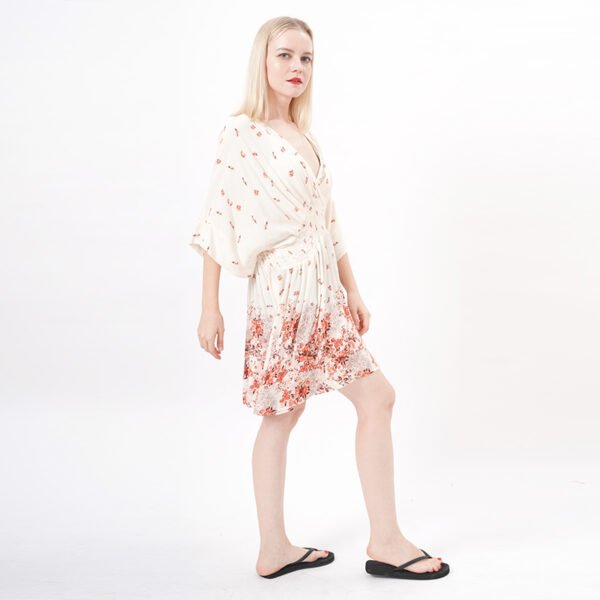 Floral A Line Short Dress - Image 6