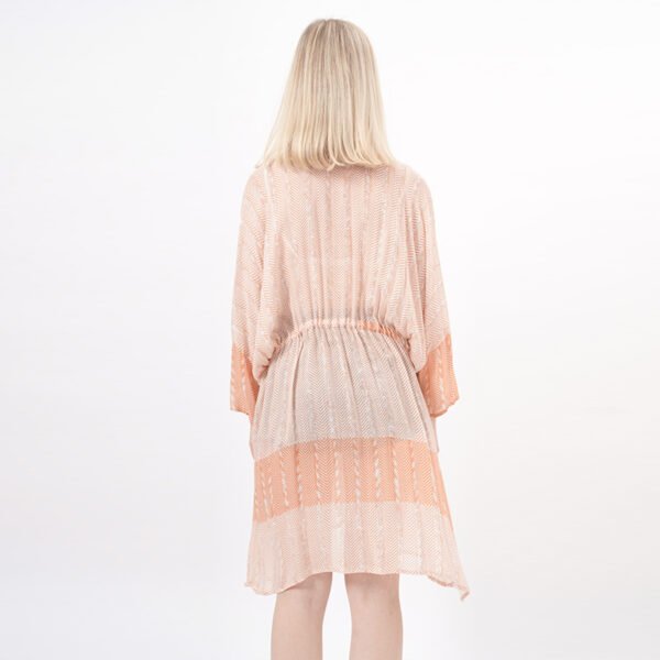 High Waist Tie Dye Short Beach Dress - Image 3
