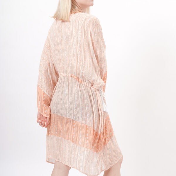 High Waist Tie Dye Short Beach Dress - Image 2