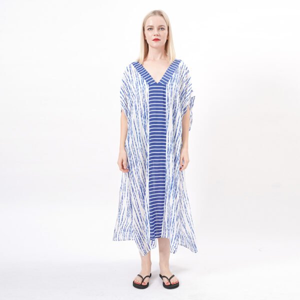 Ethnic Printed Long Beach Kaftan Dress