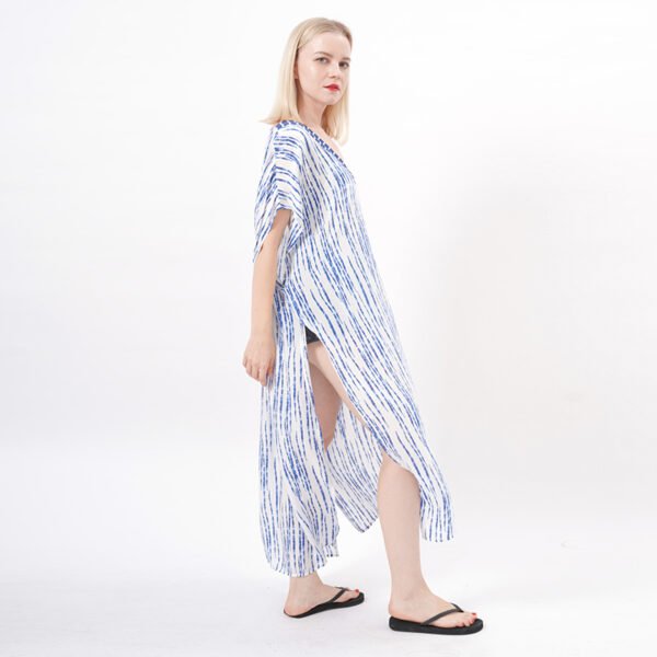 Ethnic Printed Long Beach Kaftan Dress - Image 7