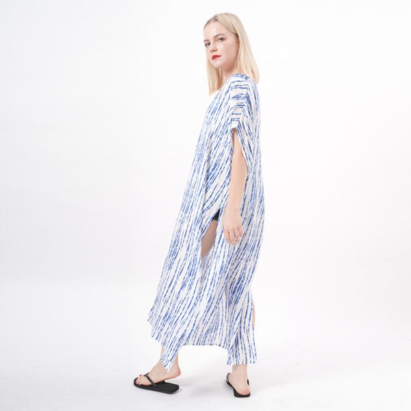 Ethnic Printed Long Beach Kaftan Dress - Image 6