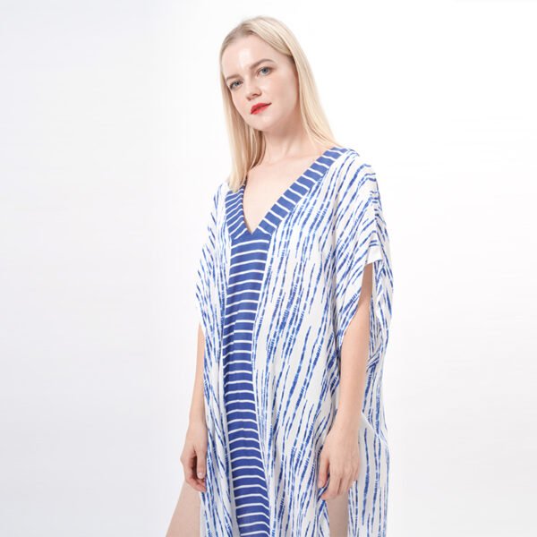 Ethnic Printed Long Beach Kaftan Dress - Image 4