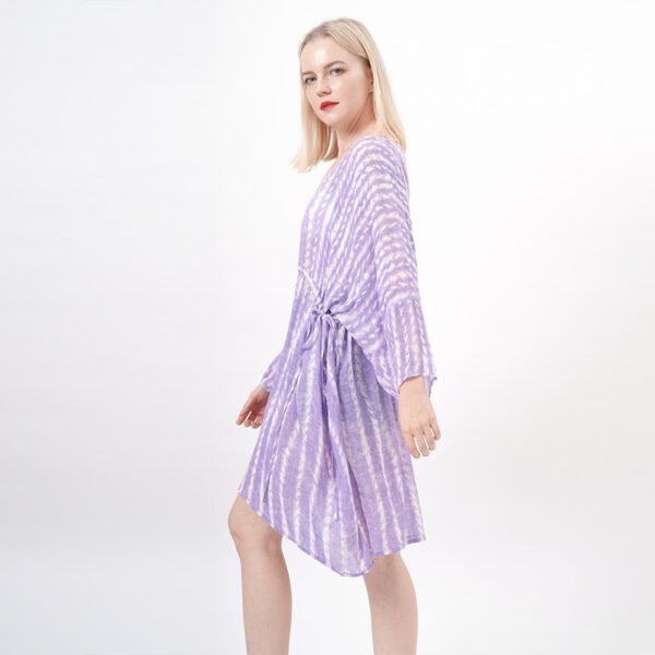 Tie Dye Empire Short Beach Dress - Image 4