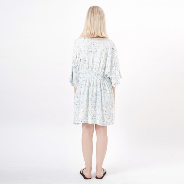 Jacquard Mini Floral Beach Dress - Image 3