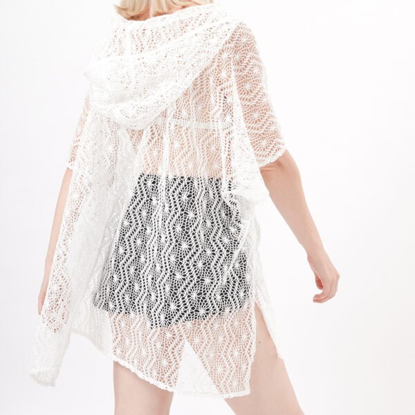 Hooded Crochet Lace Beach Bikini Coverups - Image 2