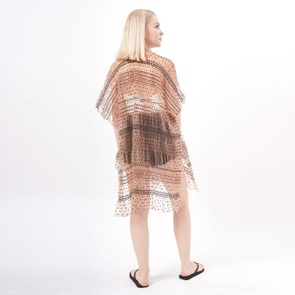 See Through Sheer Cardigan Cover Up - Image 4