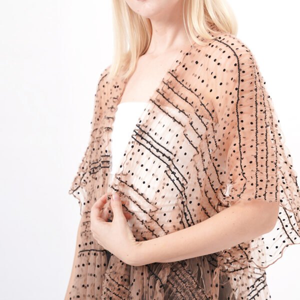 See Through Sheer Cardigan Cover Up - Image 2