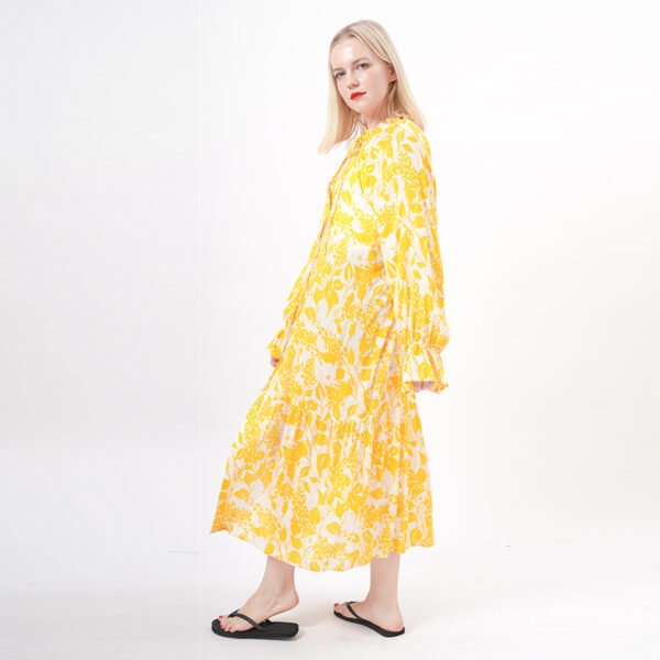 Long Sleeves Button Down Maxi Kimono - Image 5