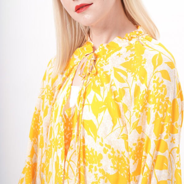 Long Sleeves Button Down Maxi Kimono - Image 2