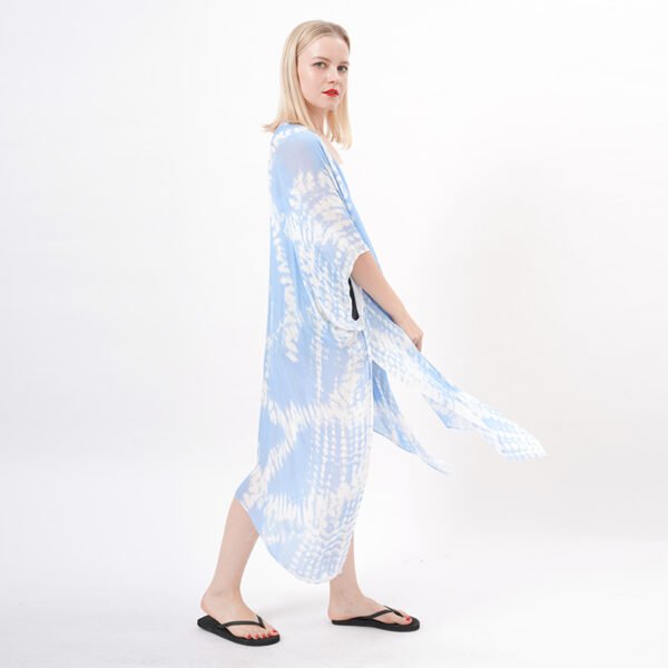 Open Front Tie Dye Kimono
