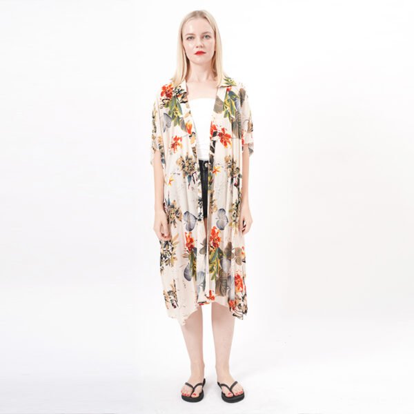 Floral Print Beach Coverups Boho Kimonos - Image 7