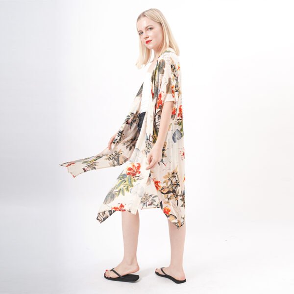 Floral Print Beach Coverups Boho Kimonos