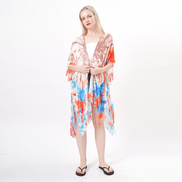 Tie Dye Cover Ups Kimono Cardigan