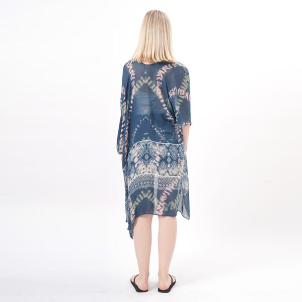 Tie Dye Print Kimono Cover Ups - Image 3