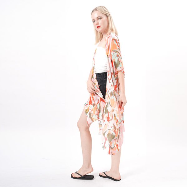 Open Front Kimono Duster Long Cardigan - Image 5