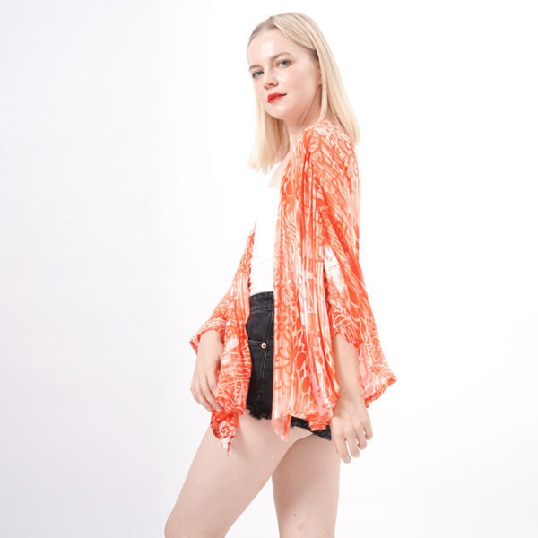 Long Sleeves Floral Cardigan Kimono Tops