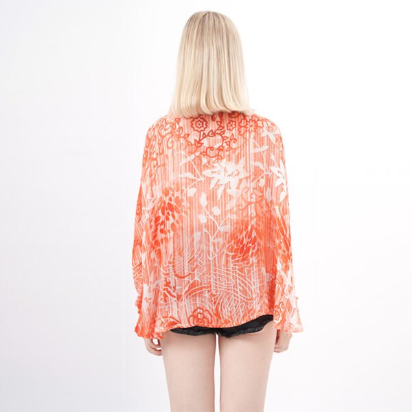 Long Sleeves Floral Cardigan Kimono Tops - Image 3