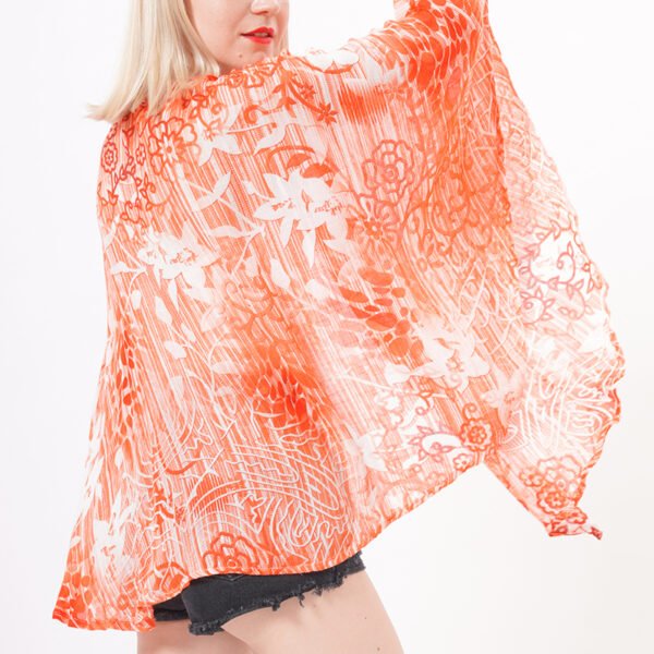 Long Sleeves Floral Cardigan Kimono Tops - Image 2