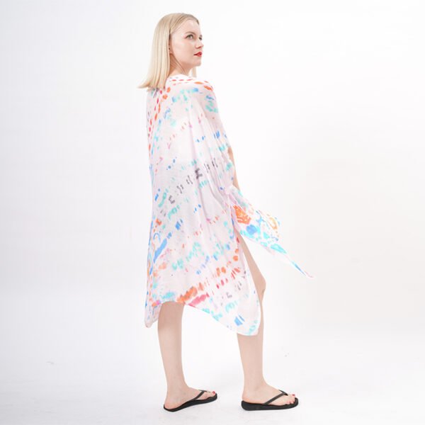 Open Front Sheer Kimono Cardigan - Image 5