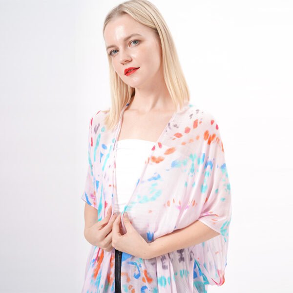 Open Front Sheer Kimono Cardigan