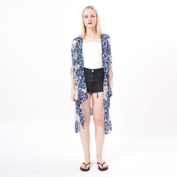 Open Front Flowy Beach Cover Up - Image 7