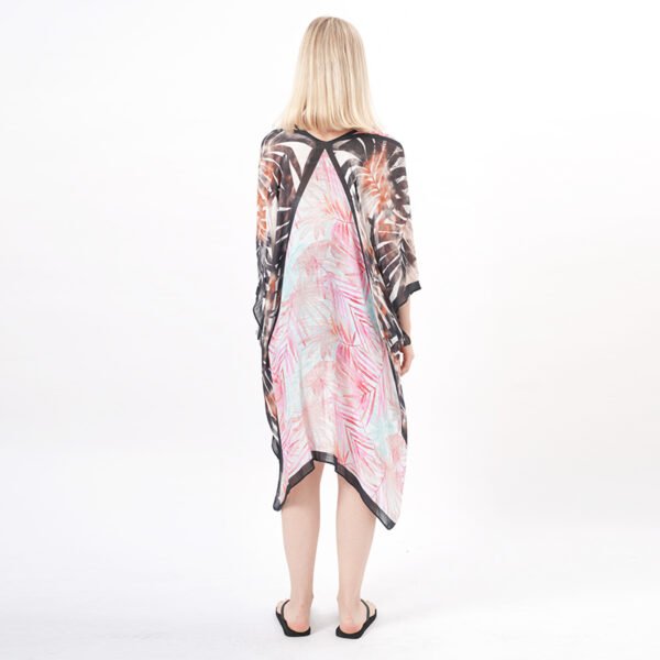 Floral Print Beach Cover up Bohemian Kimono - Image 3