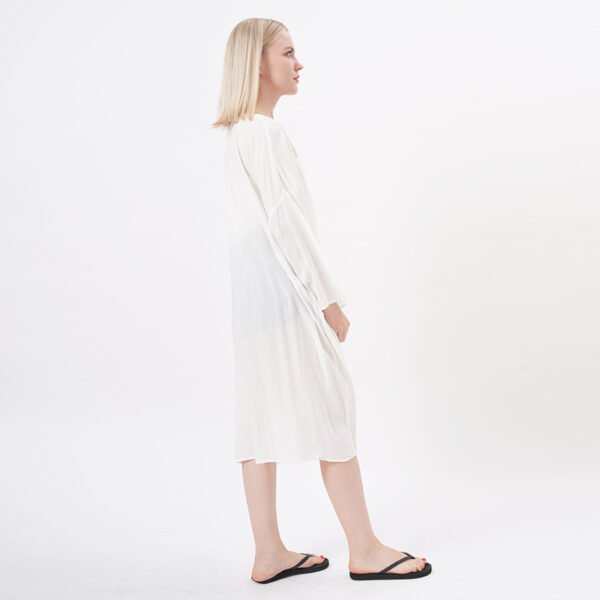 Lace Trim Casual Kimono Cardigan Coverup - Image 4