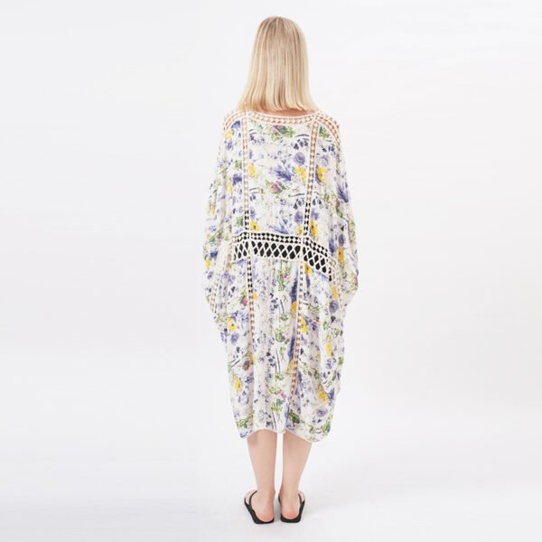 Crochet Lace Floral Kimono - Image 3