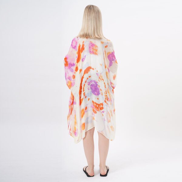 Loose Half Sleeve Kimono Cardigan Cover Up - Image 3