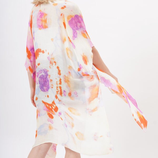 Loose Half Sleeve Kimono Cardigan Cover Up - Image 2