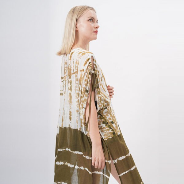 Flowy Split Sides Open Front Kimono - Image 4